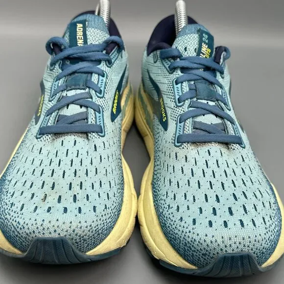 Brooks Adrenaline 24 Women's 8.5 Aqua Athletic Running Sneakers Low Top Lace Up - Picture 3 of 11